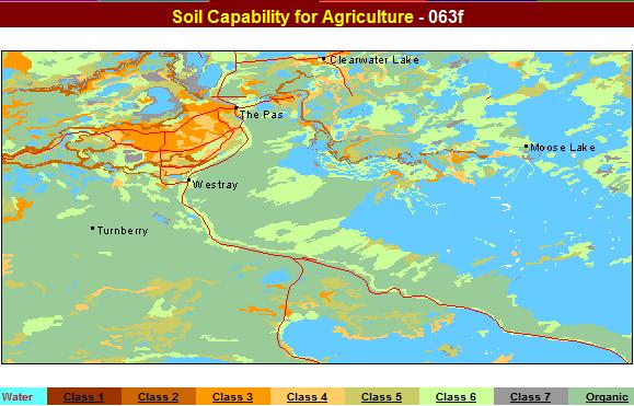 agricultural  soil capability  The Pas area Manitoba